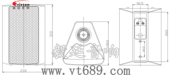 6.5寸2路墙壁音箱成品图