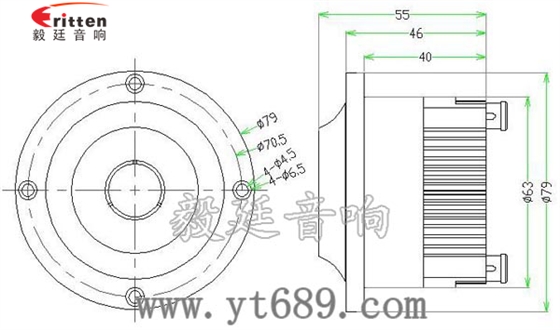 3寸30w高端高音汽车喇叭成品图