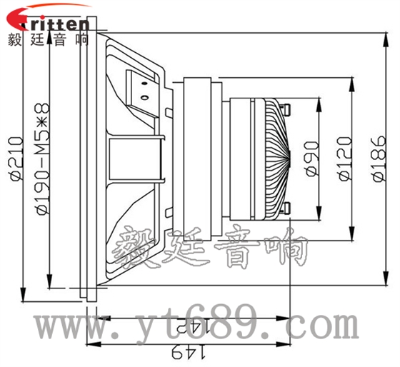 3寸20W全频HiFi音箱喇叭成品图