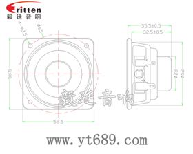 3瓦40mm外磁全频喇叭成品图