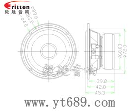 3寸20芯15瓦外磁全频喇叭成品图