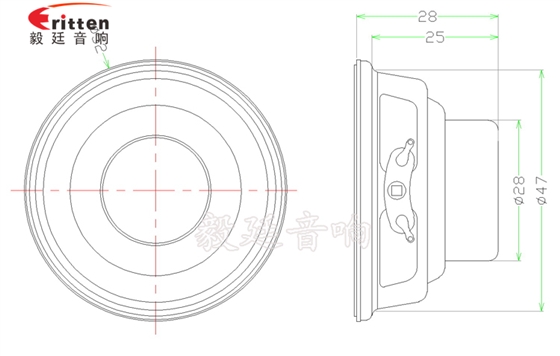 52mm5W蓝牙音响喇叭成品图