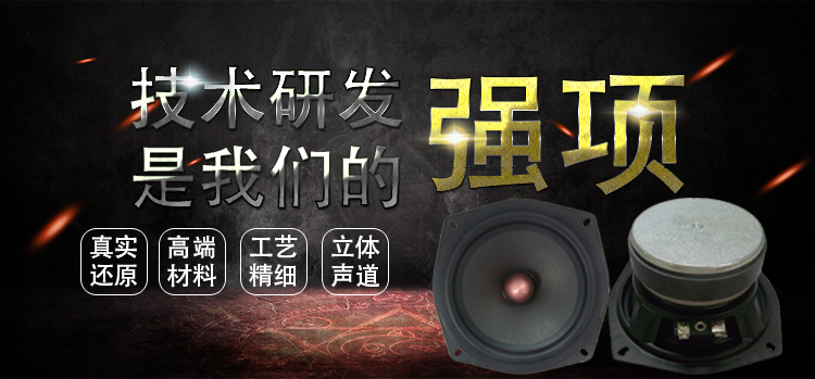 5寸中低音喇叭无线桌面音箱8欧30W外磁扬声器